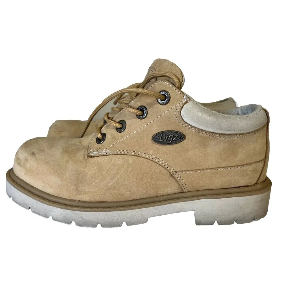 Lugz VTG Shoe Low Top Suede Work Shoes‎ Boots Women's 6 Leather Upper